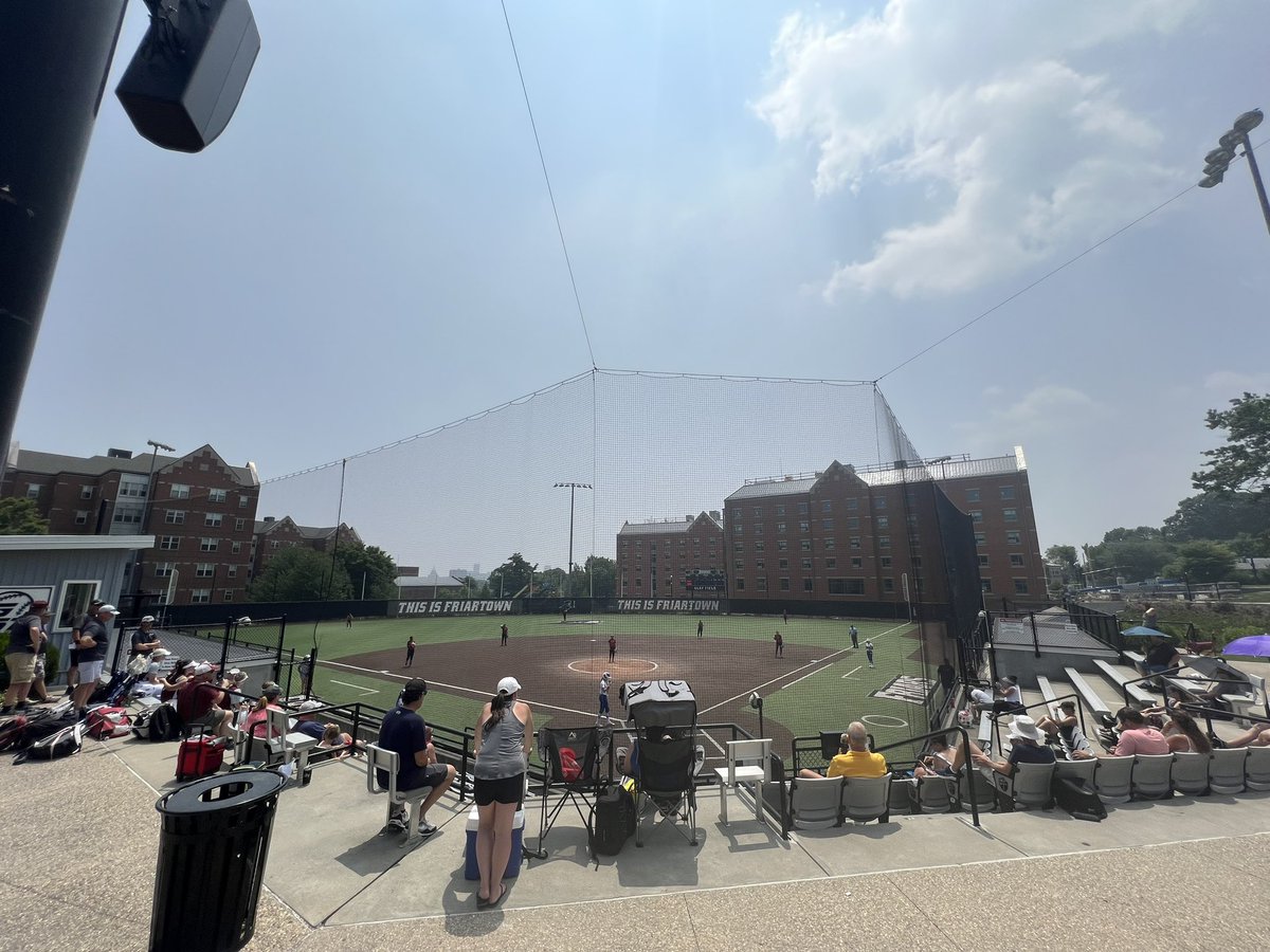 Game 3 of the day here at Providence College where the RES Angels 18u halo’s are fighting against the New Jersey Knock Outs. Great spectating turn out!!🥎🥎