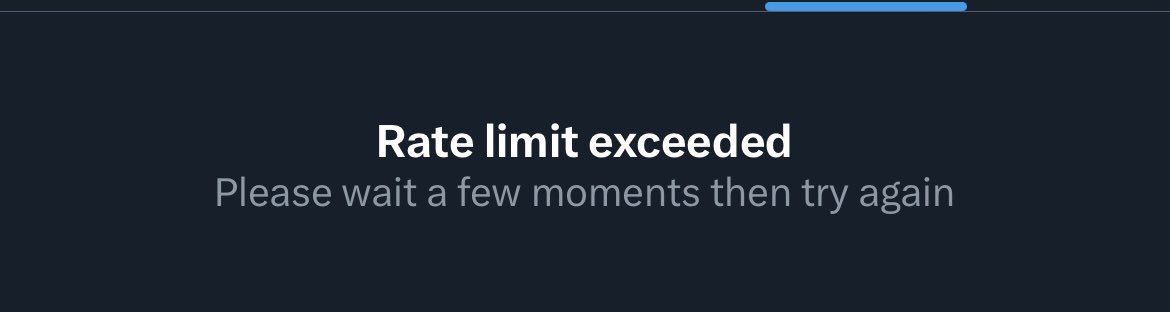 whiteafrican's tweet photo. Rate limiting regular users on Twitter seems like a really dumb idea. https://t.co/sAhdIAlHut