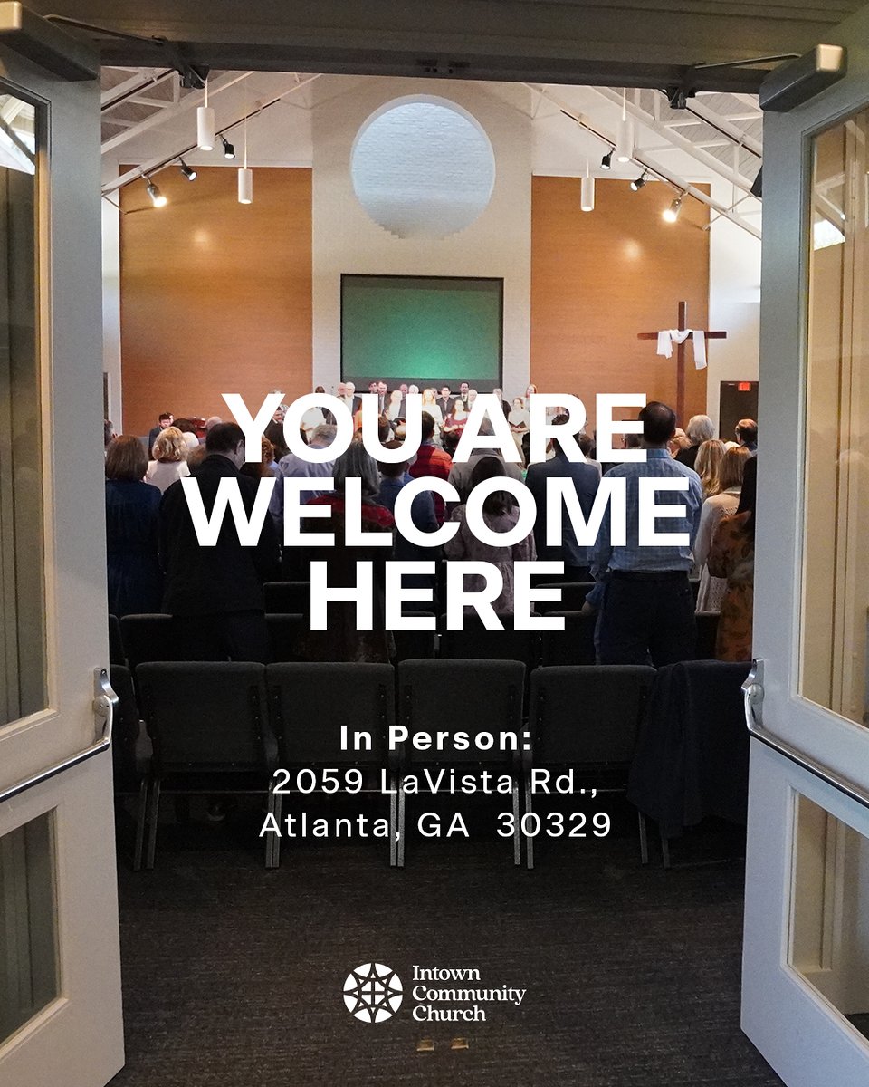 Intown_Church's tweet photo. Join us on Sunday as we come together to worship and praise God.
Service begins at 10:45 AM.
All are welcome!
#IntownChurchATL
#IntownCommunity #ChurchForAll #ChangedKnownSent
#WorshipService #JoinUs https://t.co/KmKabNNkGQ