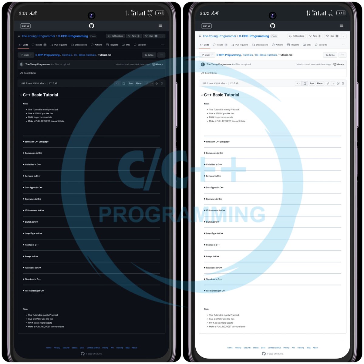 CCppProgrmming's tweet image. 👇. 👇. 👇. 
Check out the link 
github.com/The-Young-Prog…
Start learning before it&apos;s too late... 😊

@uniben @nacossoutheast @LasuNacoss @LasuNacoss @NACOSSFAMILY @NacossUniben @NacossPT_Yaba @UnilagNigeria @uniport @unibujaforum