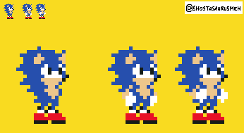GhostasaurusMeh's tweet photo. Oddly enough, originally this wasn't supposed to be a full on SMBZ fan art; 

I originally started doing a reimagination of 8-bit Mario in my style jus for fun, which ended up reminding me of SMBZ, which ended up making me draw my take on 8-bit Sonic and continued from there. https://t.co/lRPxKlclyg