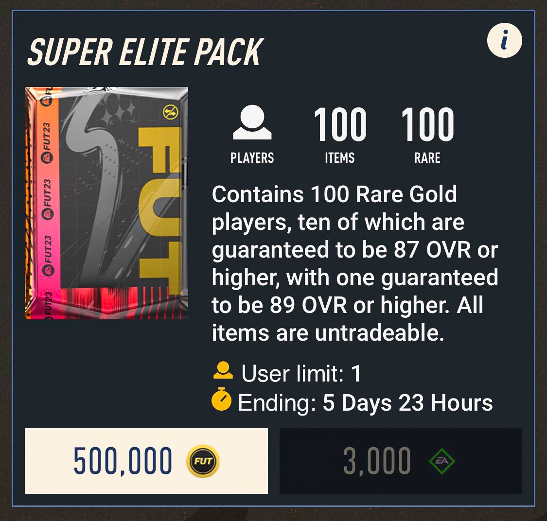 Who wants some FIFA points to open this 500K pack? 👀

Like, Retweet & Follow and I'll send a few of you points to open it! 🙂 #FIFA23