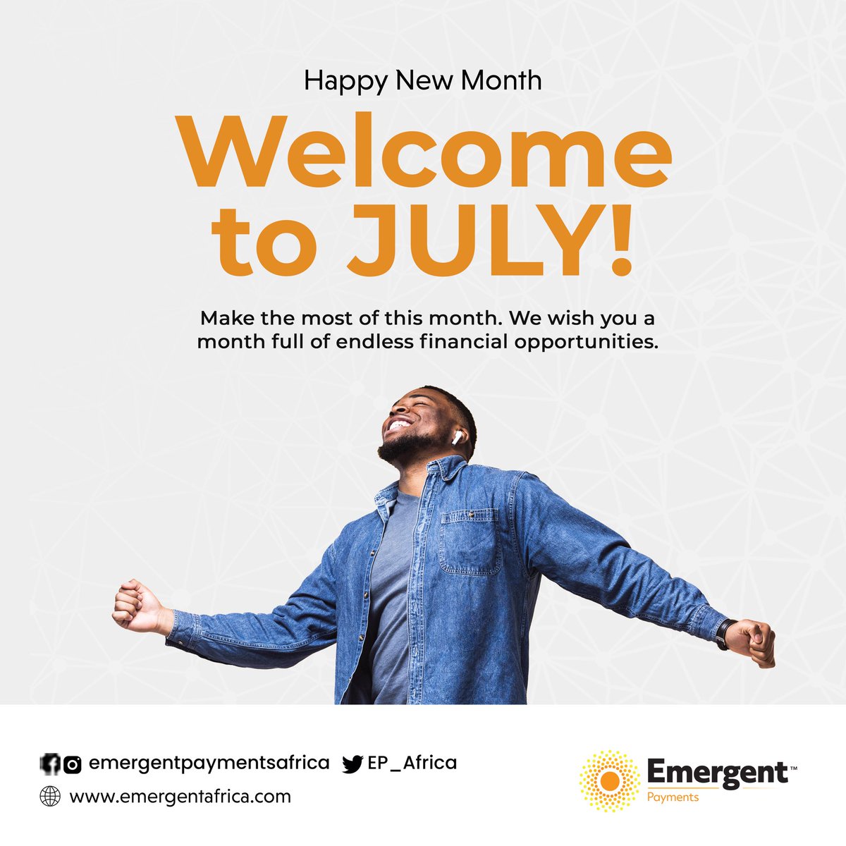 Happy new month!
Here is a to a month of endless financial possibilities.

Let’s do exploits together.

#paymentgateway 
#digitalpaymentsolutions 
#republicdayghana 
#emergentpaymentsghana