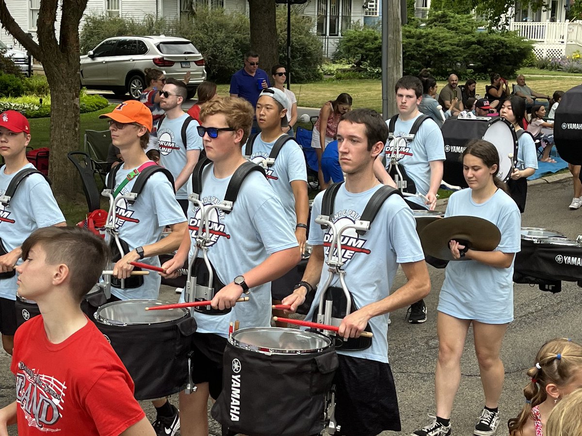 FremdVMB's tweet photo. Congrats and thank you to our FHS and @PalatineHSBands students that performed in the combined Drumline at today’s Palatine Hometown Fest parade. Great job to all! #FHSspirit #MakeMusicAtFremd #MightyBraveBold https://t.co/g7eDXPe9Td