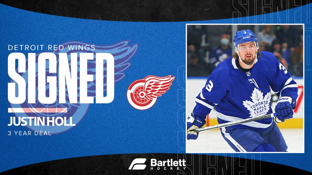 3 years, $10.2M for <a href="/12JHoll/">Justin Holl</a> in #MoTown <a href="/DetroitRedWings/">Detroit Red Wings</a>