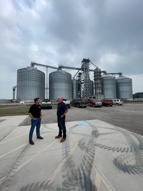 Last week, Ohio Farm Bureau executive vice president Adam Sharp paid a visit to Fulton County Farm Bureau  to tour the historic Farm Bureau office at <a href="/SauderVillage/">Sauder Village</a> and he visited <a href="/GeraldGrain/">Gerald Grain Center Inc.</a>, a group member, to tour their state of the art facilities.