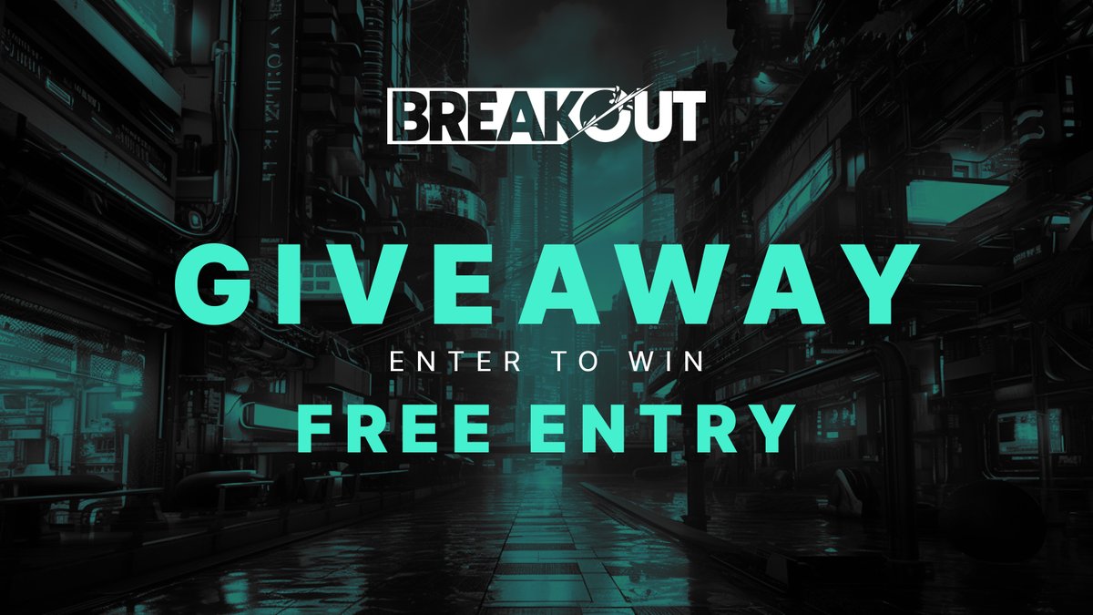 🎉Giveaway Alert🎉

We're giving away registration fees to 5 lucky winners for Breakout 3! 🚀

Here's how to enter: 
👍 Follow us on Twitter 
📝 Sign up to Breakout 3 before JULY 7th
🔁 Retweet this post

🔗start.gg/breakoutsmash3

GIVEAWAY ENDS ON JULY 7th! 💥