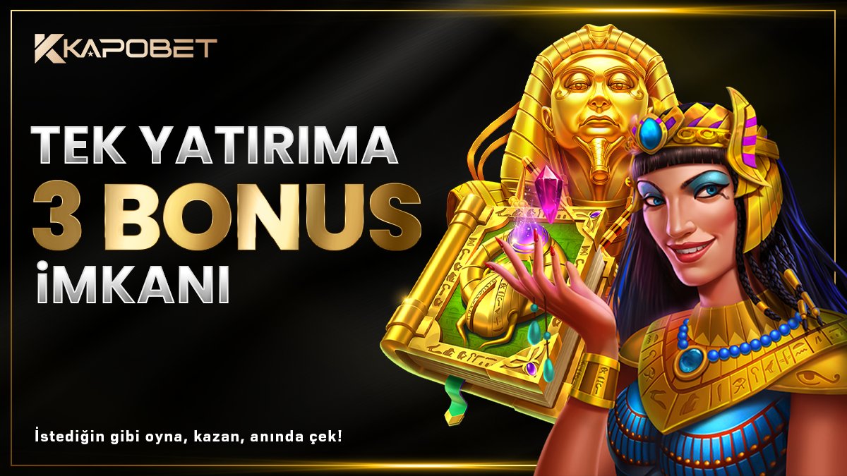 kapobet's tweet photo. TEK YATIRIMA 3 BONUS İMKANI SADECE KAPOBET’TE 💰
⭐️ Eşsiz ve Rakipsiz avantajlı promosyonlar için tek adres: KAPOBET
KAPOBET GİRİŞ: https://t.co/mj3lnGlQQk https://t.co/QvNDa7Xun7
