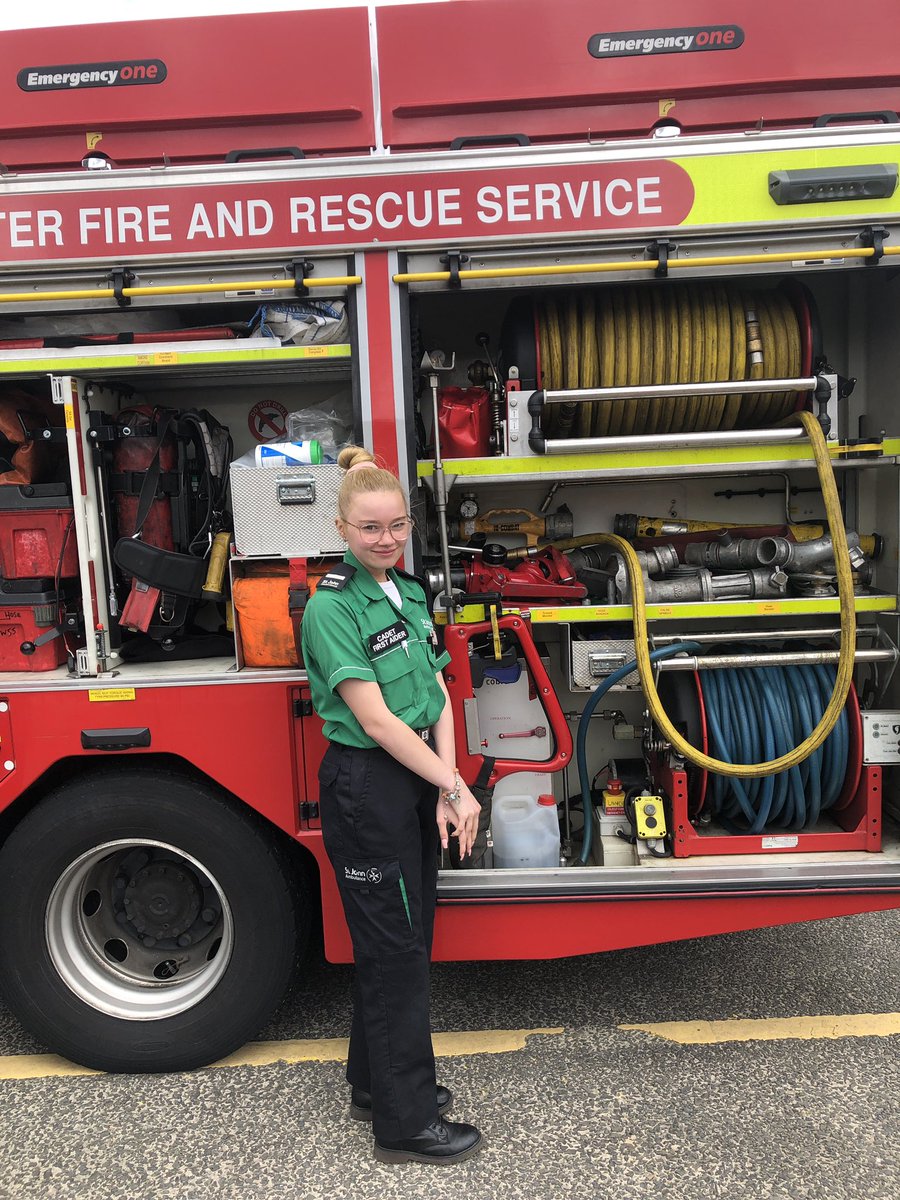 ElishaHughesHC's tweet photo. I have been at Hindley Fire Station today for Save A Life. It was a really enjoyable time for us all there (although the weather was not great). At the end we trained over 300 people in First Aid.
@stjohnambulance @SJAGMYouth #StJohnAmbulance #CadetReporter https://t.co/tOwhrm8LW7