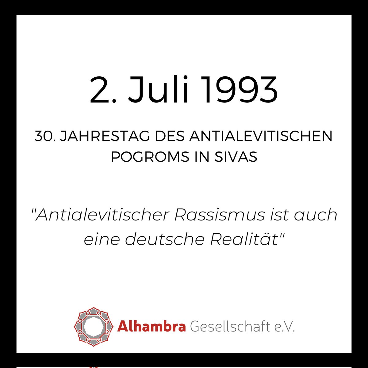 30 Jahre #Sivas: Antialevitischer Rassismus ist auch eine deutsche Realität

"(...)Man kann nicht antimuslimischen Rassismus thematisieren, aber zu antialevitischem Rassismus schweigen.(...)"

alhambra-gesellschaft.de/2023/07/30-jah…