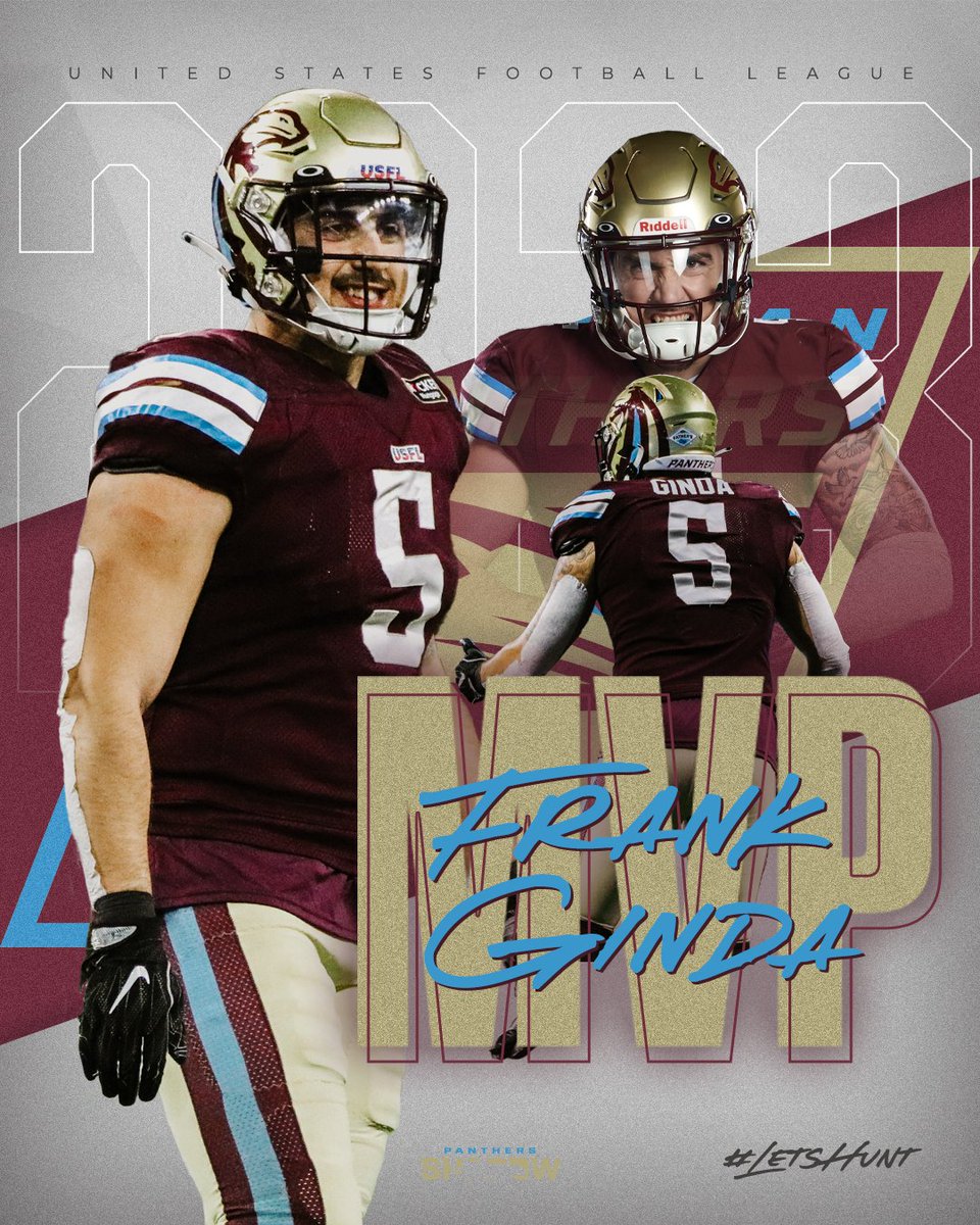 MOST VALUABLE PLAYER then has to go to the league DPOY, @frankginda05! The unquestionable leader on defense, Frank always found himself around the ball, and his stats show it. From being one of the league's top backers in '22, he made a statement and became THE top backer in '23!