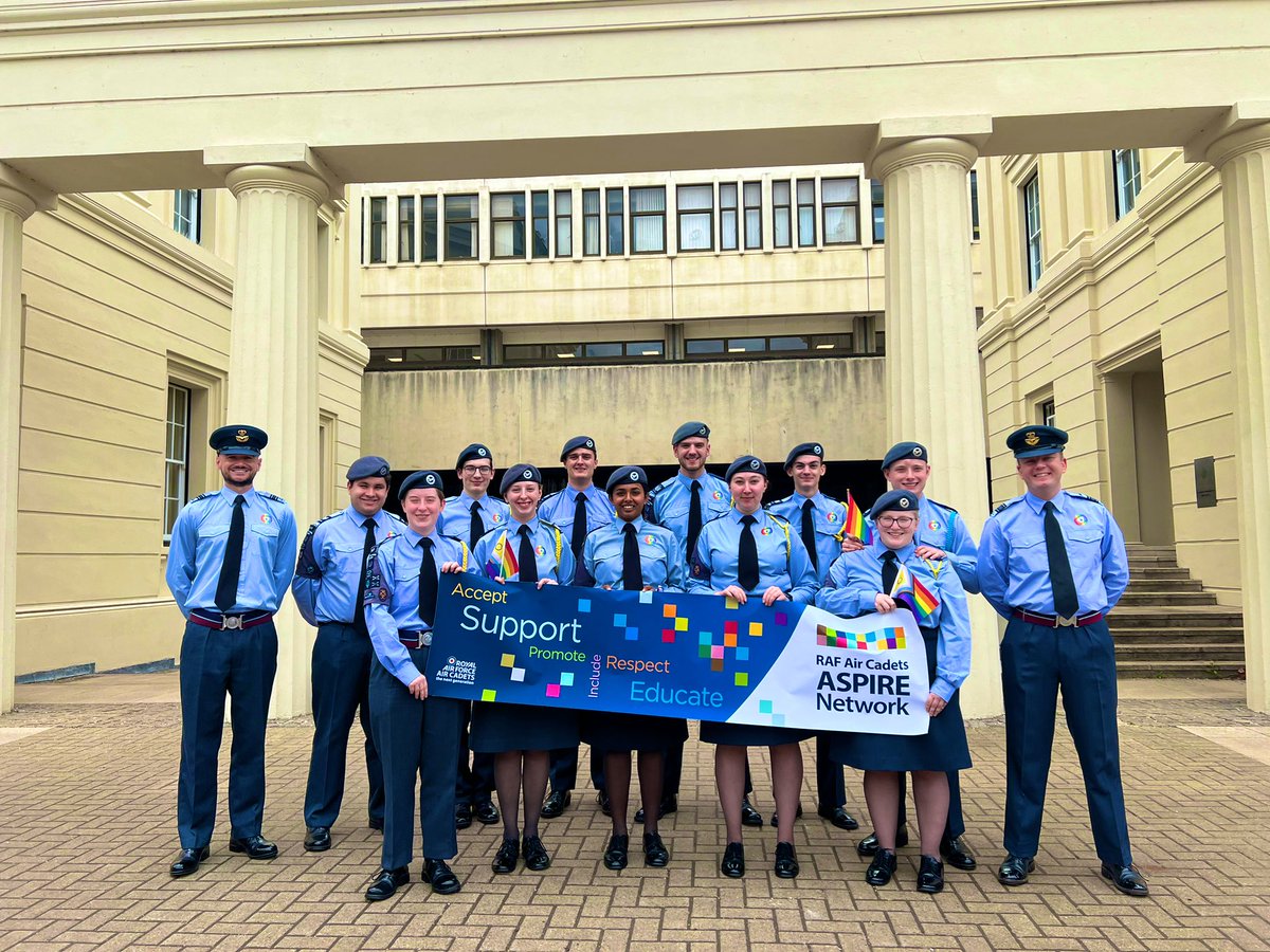 @aircadets are ready for the @PrideInLondon parade today. @ComdtAC @RAFAC_Aspire @AC_INCLUSION @ArmyCadetsUK @XOSupportVCC @VCCcadets #whatwedo