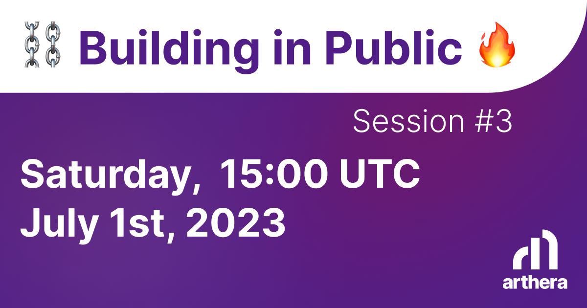 Web3ST's tweet image. @artherachain knows how vital it is to stay honest and build your business with transparency
Arthera keeps building in public

Feel free to  join👇
Session #3 
Saturday, 1st of July - 15:00 UTC
Join Arthera’s Telegram to attend: t.me/artherachain/1

#dontbelate #web3ST
👀👇