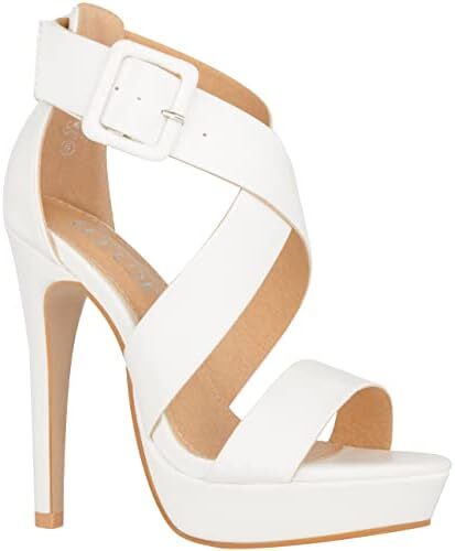 ILLUDE Women’s High Heels Open Toe Ankle Strap Stilettos Platform Sexy Party Heeled Sandals – Cake... bit.ly/3pm7FP6