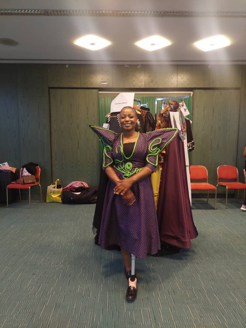 potters_gallery's tweet photo. Aver Akighir, whose creativity has been nurtured over the years by Potters Gallery Initiative is redefining beauty &amp; empowering PWDs  in Nigeria's Creative Industry.

Photos taken at the EuroAfro 2023 Fashion show

#2023europeday #disability #europeanunion🇪🇺 #disabledmodel #star https://t.co/wwC5fBqIAc