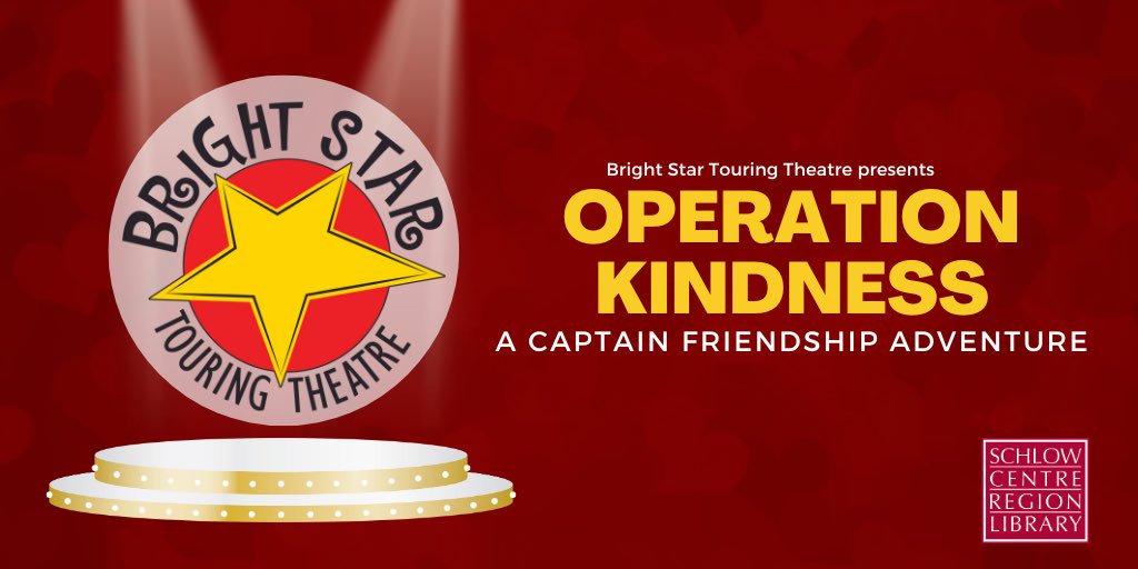 The Menace of Meanness is threatening to take over the world and only one super-duo has a chance to stop them – Captain Friendship and the Amazing Amigo in #OperationKindness, Thursday at 2:30pm. Presented by @Brightstartours. Recommended for ages 3+. Registration not required.
