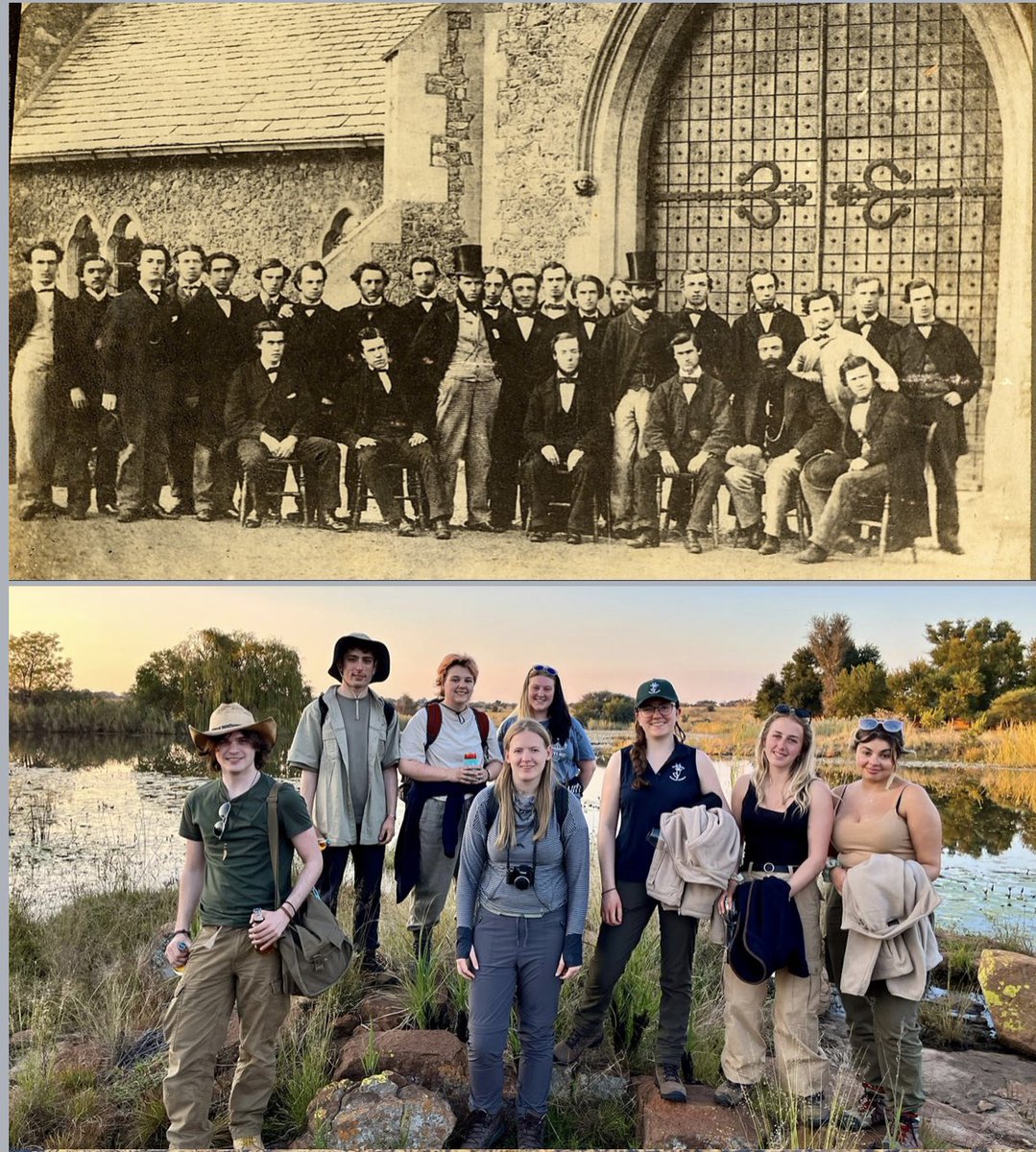 Lovely to welcome so many applicants to Francis Close Hall campus for #Biology, #Zoology &amp; #WildlifeConservationBiology course talks. Some lovely comments &amp; great questions. Compare the first bioscience cohort (c1850) and some of our 2023 cohort: different outfits, same passion!