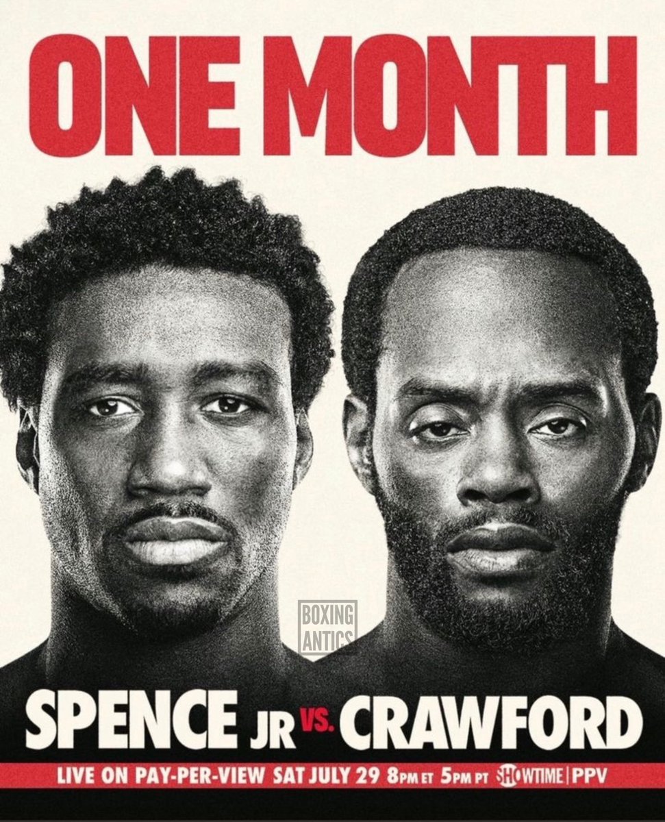 #SpenceCrawford 1 Month warning.