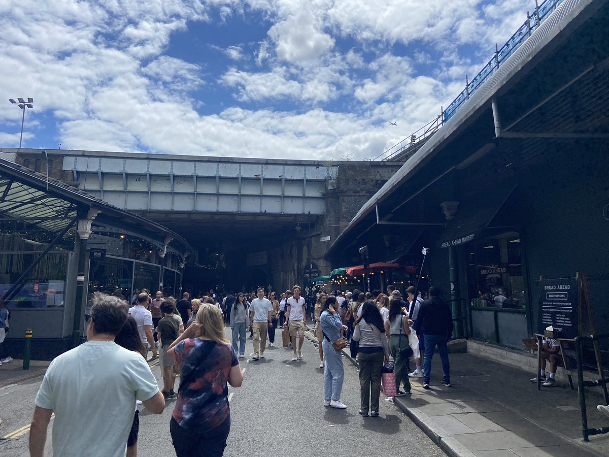 Shyboyscott's tweet photo. How dare ‘they’ come here and close down all the eel shops and bring us food from around the world!!!!

Loving the @boroughmarket vibes…and food and drink. #OneWorld #Humankind https://t.co/RfEkA0JfYz
