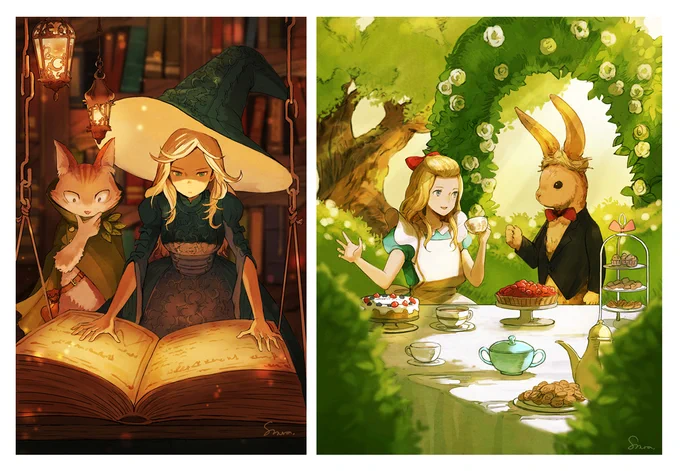 #私はこんな仕事がしたい ・書籍、挿画、挿絵のお仕事・ゲーム関連のお仕事・TCG,ボードゲーム関連のお仕事ファンタジーな世界観の絵を多く描いています。よろしくお願いしますー!! 