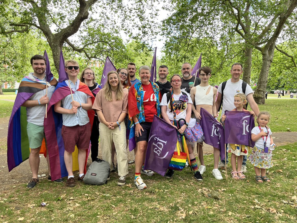 So proud to be marching at Pride in London with a wonderful group of FDA members
