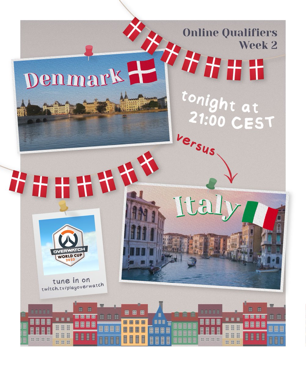 Happy Saturday 🫡 We've got our 6th match of the qualifiers tonight versus <a href="/TeamItalyOW/">Team Italy</a>! 🇩🇰⚔️🇮🇹 #OWWC2023