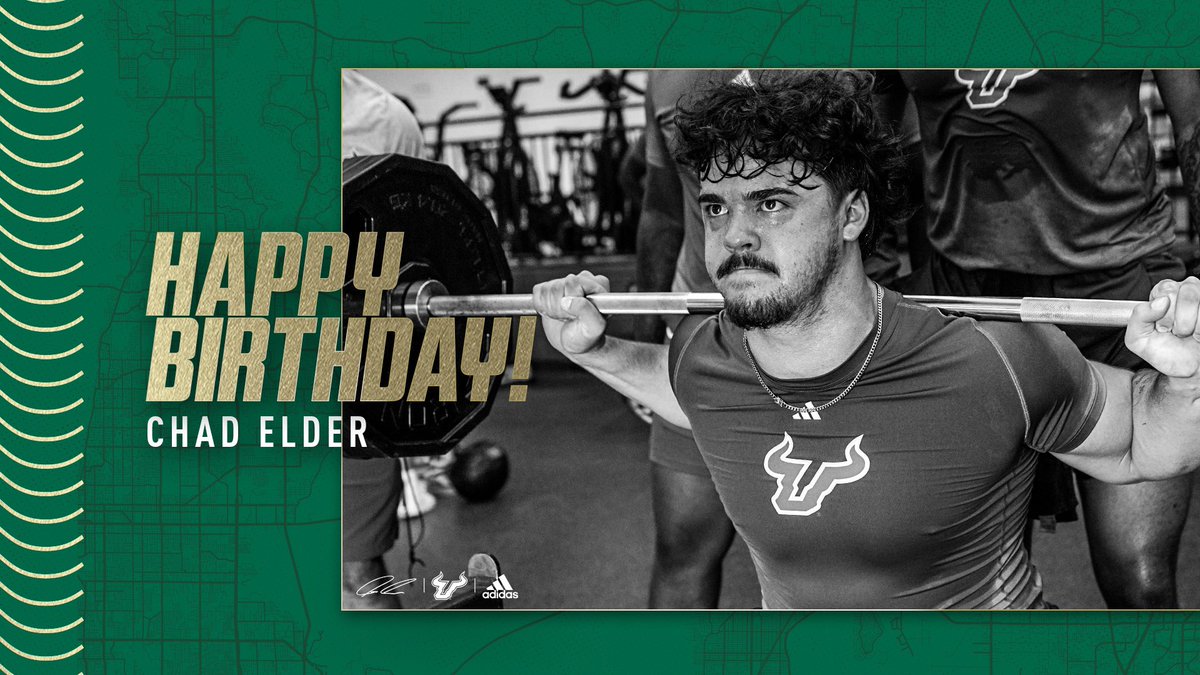 USFFootball's tweet photo. Happy Birthday @ChadElder15🥳

#ComeToTheBay | #StayInTheBay https://t.co/hJfKMJxRhO