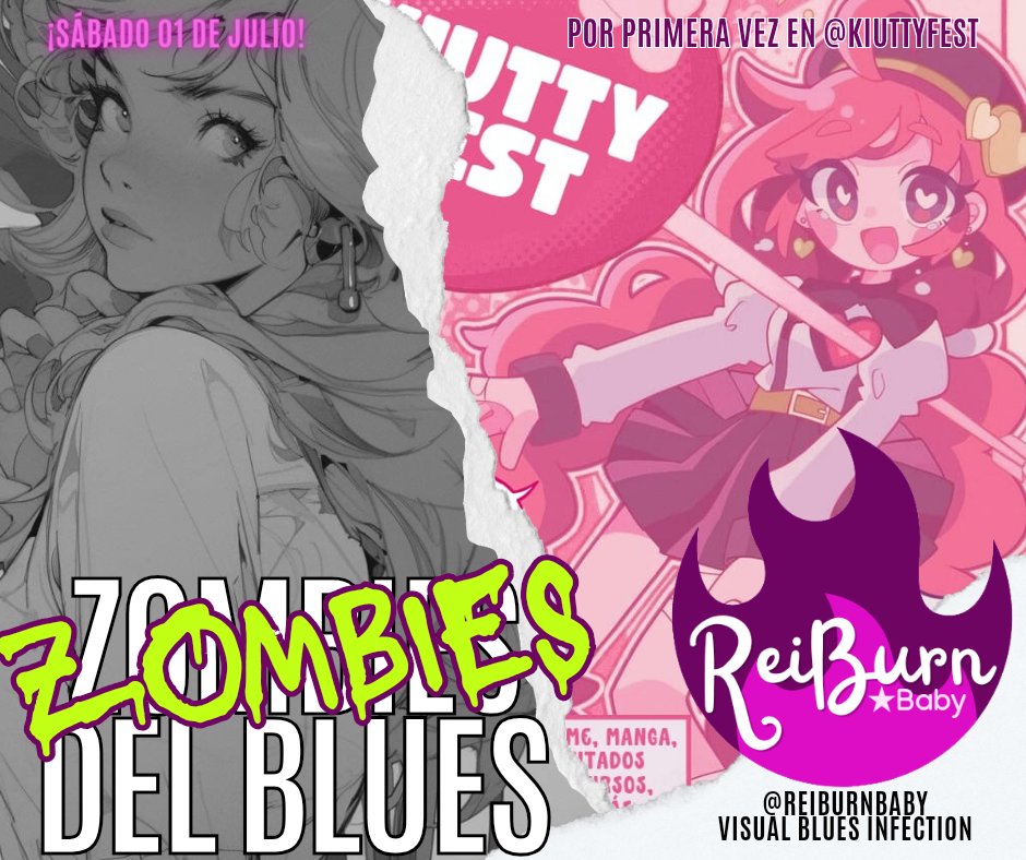 ReiBURNBaby's tweet image. ☣️⚠️ZOMBIES DEL BLUES⚠️☣️

¡¡LA INFECCIÓN VISUAL DEL BLUES HA COMENZADO!!

Te esperamos en Kiutty fest  [Sábado 01 Julio] &amp;amp; Axo Matsuri [Domingo 02 de Julio] con lo mejor del Psychedelic Rock, Acid Blues, Nu Metal &amp;amp; Visual Kei ...