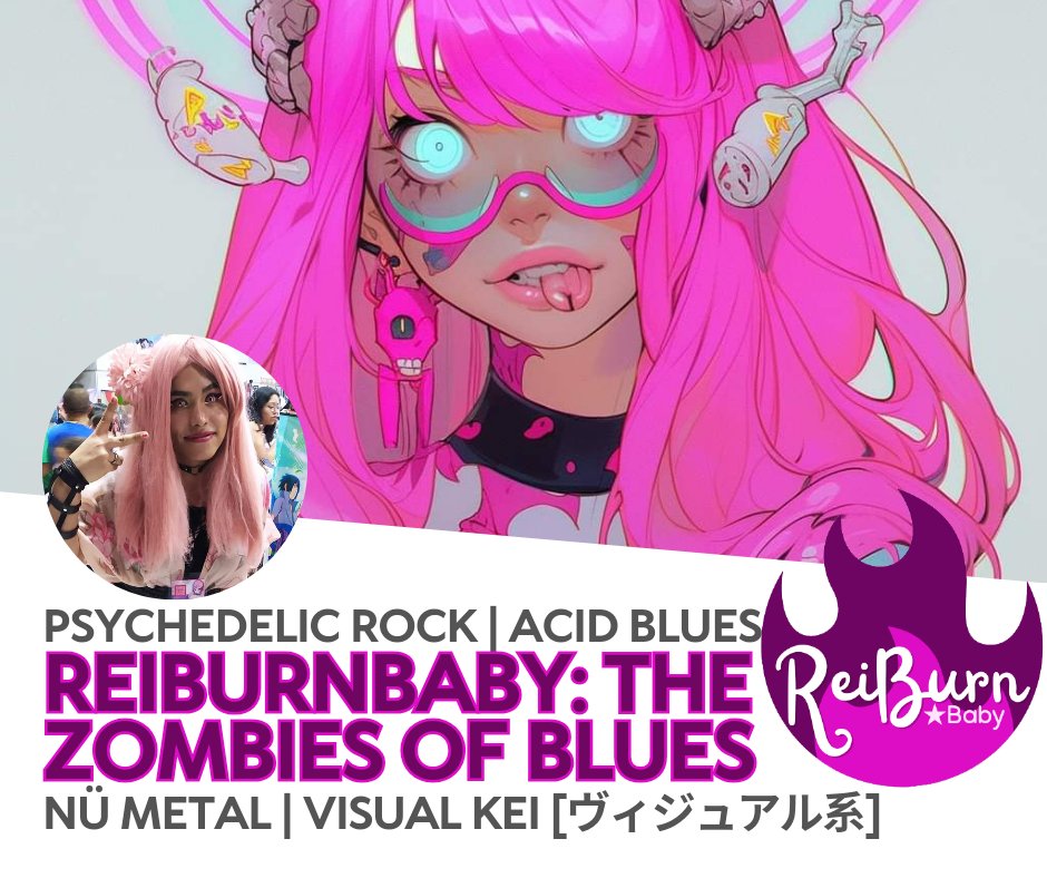 ReiBURNBaby's tweet image. ☣️⚠️ZOMBIES DEL BLUES⚠️☣️

¡¡LA INFECCIÓN VISUAL DEL BLUES HA COMENZADO!!

Te esperamos en Kiutty fest  [Sábado 01 Julio] &amp;amp; Axo Matsuri [Domingo 02 de Julio] con lo mejor del Psychedelic Rock, Acid Blues, Nu Metal &amp;amp; Visual Kei ...