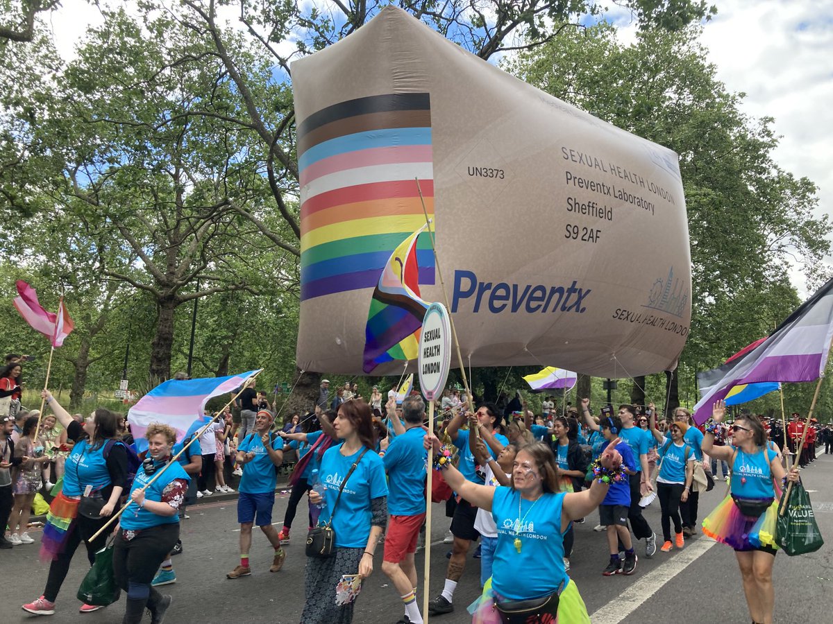 The iconic SHL.UK Pride balloon has joined the parade! Give us a wave, take a pic and show us some love. #londonpride #pride2023 #londonpride2023