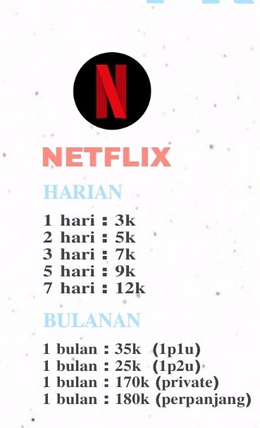 fireash__'s tweet image. Yuuuuuk mariii yang mau beli netflix~ 💗🙇‍♀️