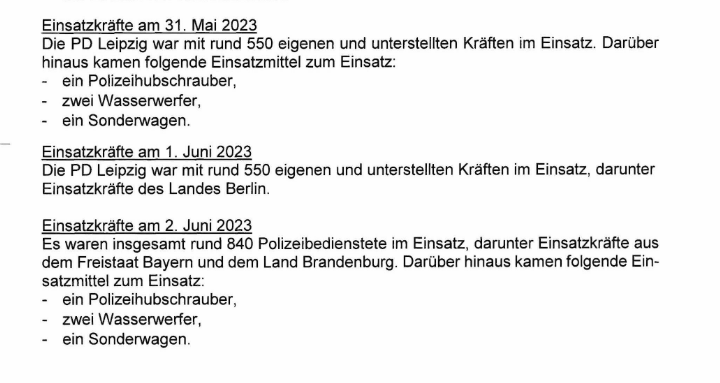 RassismusT's tweet photo. Bei #le3105 waren 550 Cops im Einsatz. #le0106 auch 550, da die Einheiten aus Berlin. Bei #le0206 in #Connewitz 840 Cops. Da gab es noch keine Kessel z.B. bei der Stö, weil die Polizei die Bilder im Stadtteil brauchte & es gut fand, wenn es Konflikte unter den Bewohner*innen gibt https://t.co/0M5rpwZDsp
