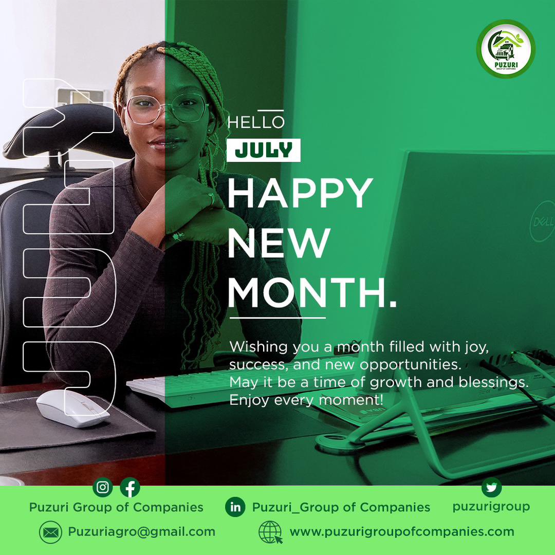 puzurigroup's tweet photo. 🌸 Welcoming July with open arms! May this month bring blooming opportunities, joyful adventures, and endless smiles. Let's make it a month to remember! 💫✨
 #newmonthvibes 
 #hellojuly 
#agriculture 
#construction 
#logistics https://t.co/fNa0fshIkF