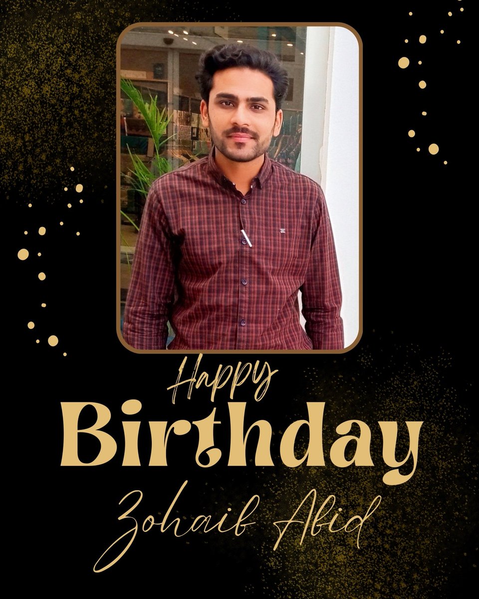 ZeeByZohaib's tweet photo. Wishing @iamzohaibabid a very happy birthday ππ!
(30-06-2023)
#HappyBirthday #BirthdayBoy
#BirthdayWishes #BirthdayPost
#ZohaibAbid #HBDZohaibAbid
#HappyBirthdayZohaibAbid
#ZeeByZohaib #ZohaibGroup #ZohaibWorld https://t.co/9IBCu2gUPe