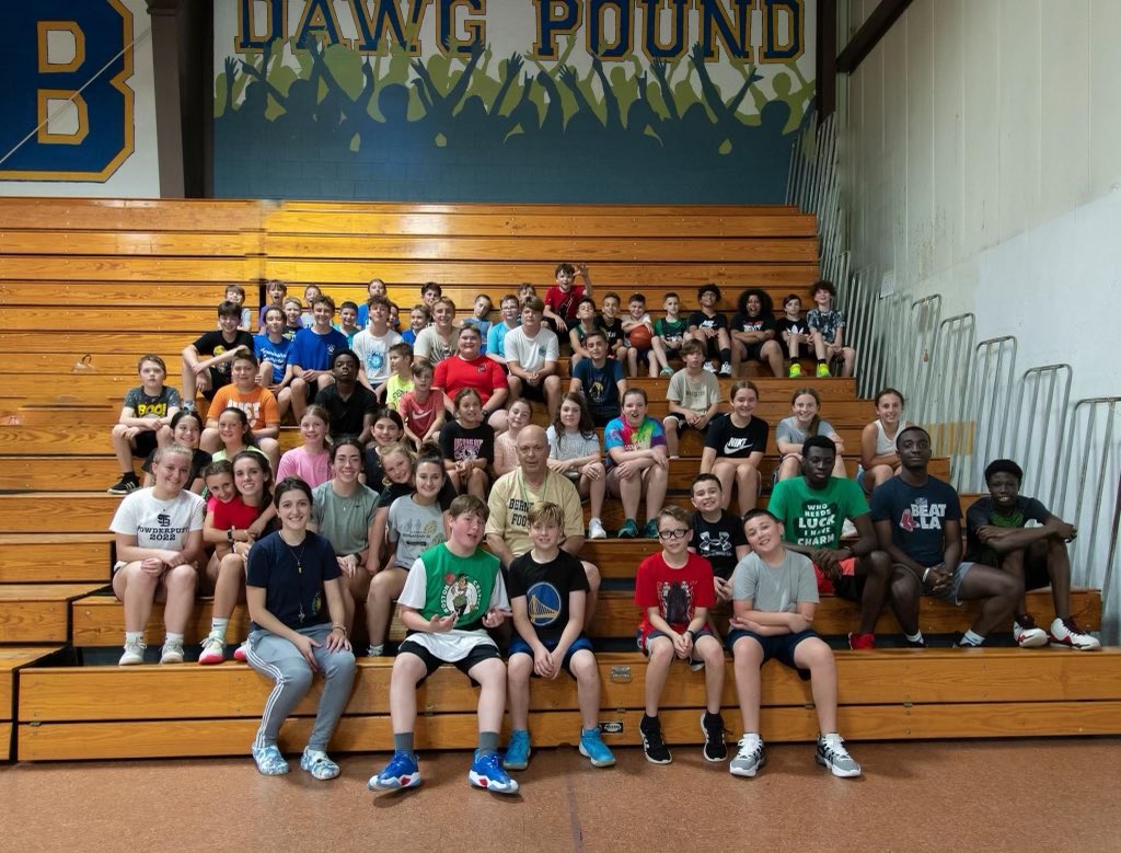 We had a great basketball camp this week!  The kids learned basketball skills and had a great time too!  Thank you to our coaches and player volunteers for leading the camp!