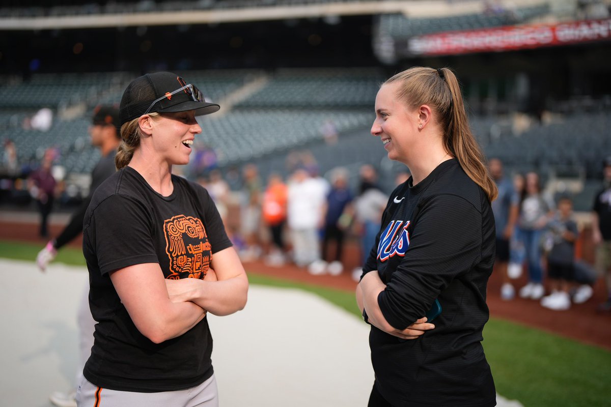 A great part of working in baseball: while your friends are spread out across the country, you’re bound to cross paths at least once each season. Wonderful to catch up with the legendary Alyssa Nakken yesterday! https://t.co/Tp2ZLSnBfp