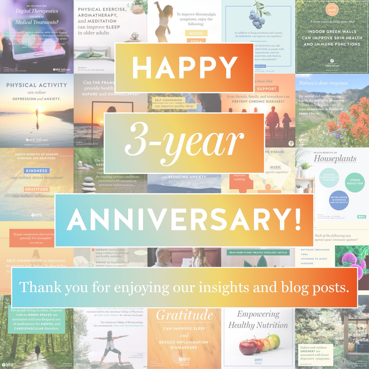 Let’s celebrate 3-year anniversary of #omniselfcare, #healthpromotion company focused on #wellbeing #prevention #selfcare #mentalhealth #naturetherapy #biophilicdesign. To learn more, read our #healthydwelling article: mdpi.com/1660-4601/19/4…