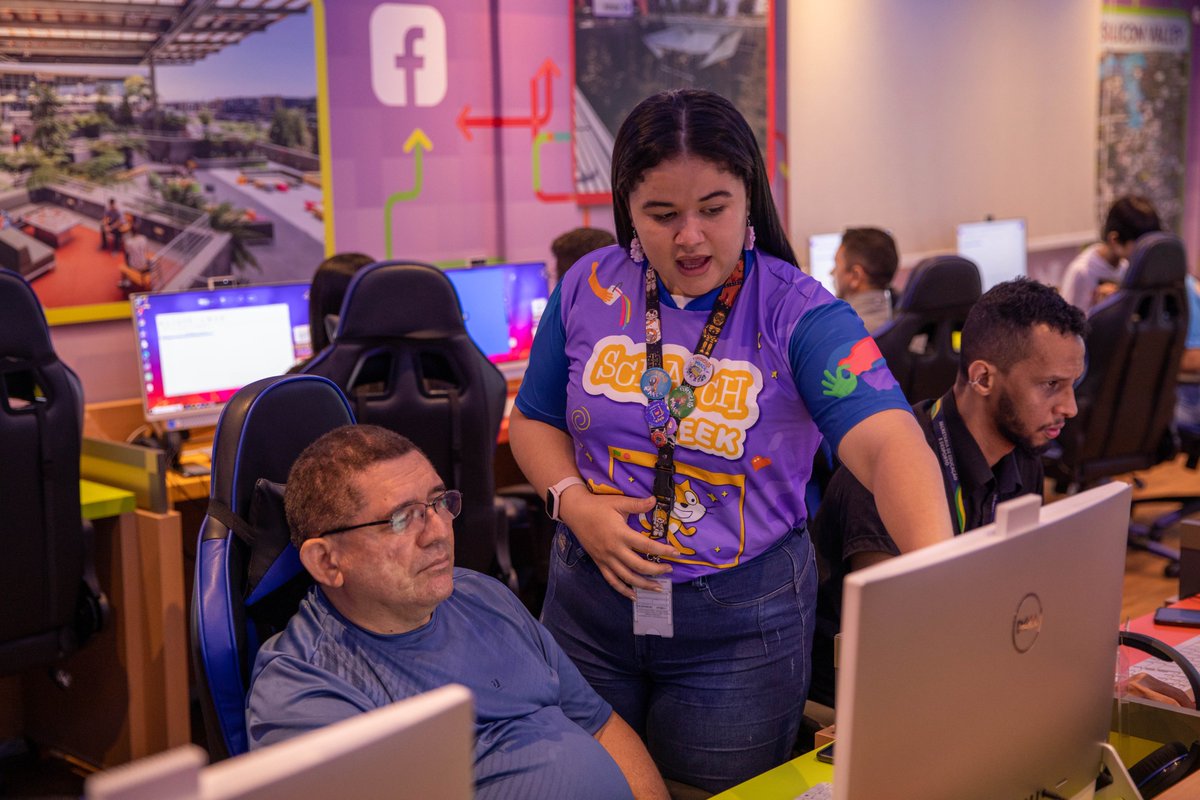 Flavianalc's tweet photo. We had the participation of 60 teachers from state schools in Manaus of(SEDUC-AM). The event, entitled "Scratch Day" of, aimed to provide educators with an opportunity to learn and immerse themselves in the world of programming and Computational Thinkin using the
@scratch https://t.co/AfwicxNNw9