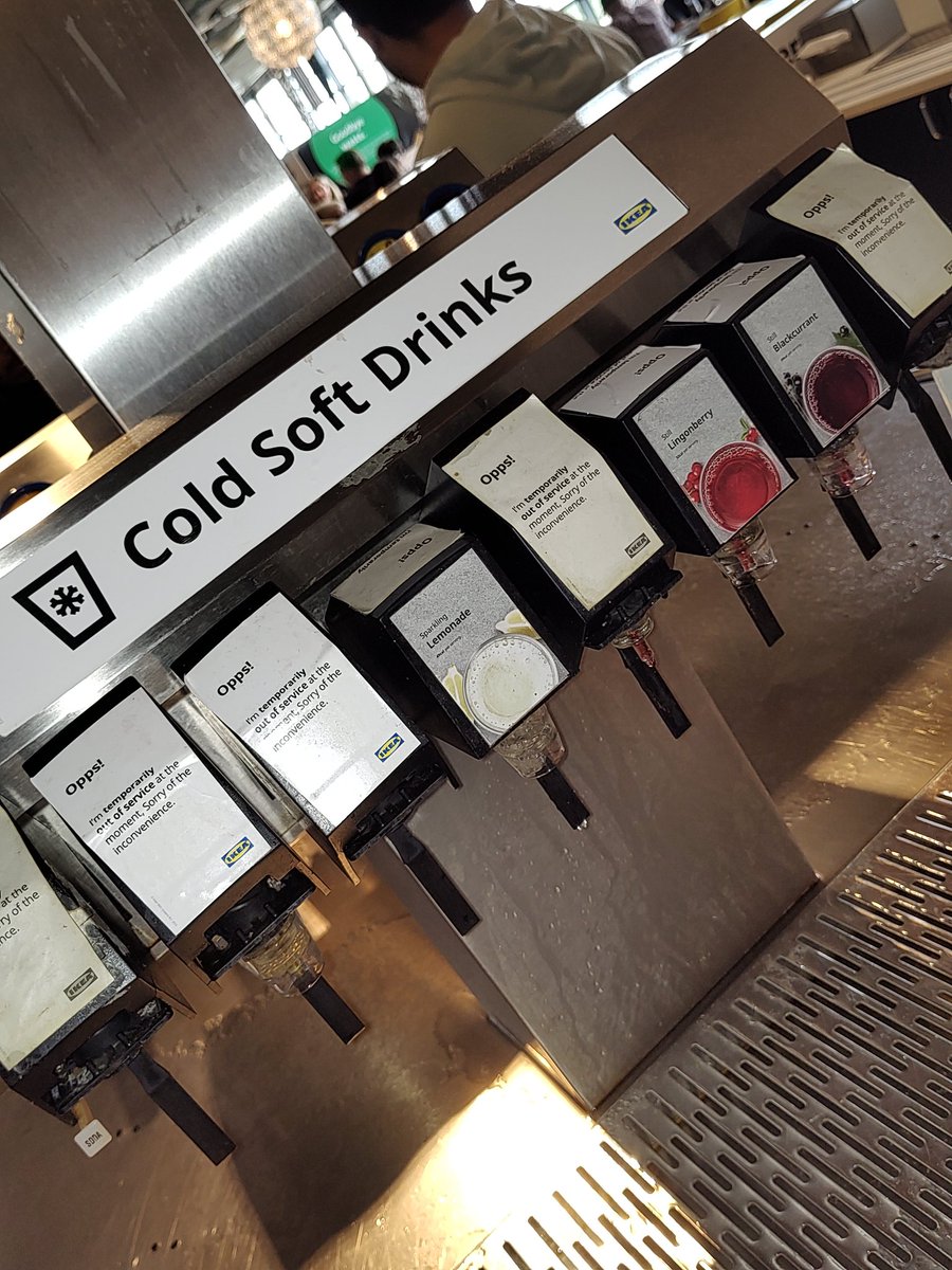 loopylou_80's tweet photo. @IKEA gutted with our visit to MK store today. Went for lunch, huge queues, staff serving looking like rather be anywhere else. Cold chips, no soft drinks other than water (not told till after we paid) no cutlery and no one to complain to. Left comments on the automated screen https://t.co/hGLqs04XyW