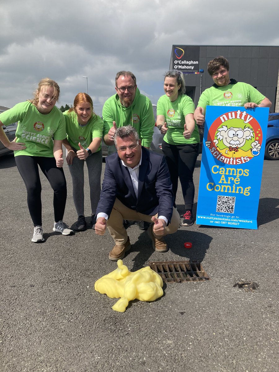 Launching our Summer Camps with @cllrglawlor! Thank you! We kick off Monday!! #EducationForAll #STEM #southeast #wexford #primaryschool