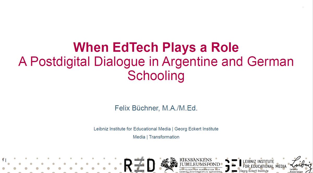 fbue_edu's tweet photo. With this presentation on #EdTech &amp; #Inequality (w/ @alejitogll) at last week's #GAISC I said goodbye to @GeorgEckert. In the last 3 years this institute became my first academic home. Now I follow @discoursology to @UniOldenburg to finish my project &amp; PhD. Thanks for everything! https://t.co/qPGb1siEZG