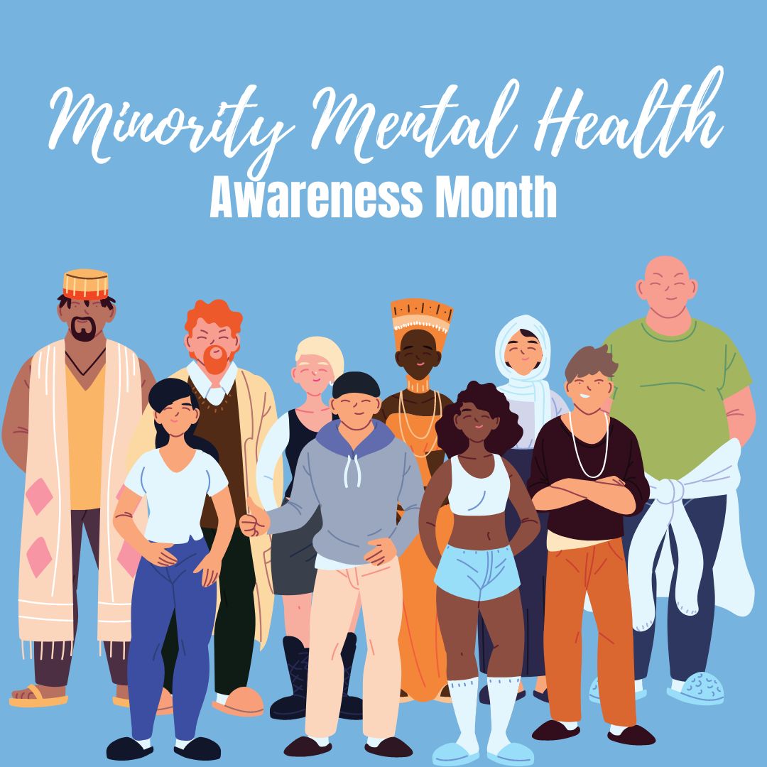 July is Minority Mental Health Awareness Month! This month brings awareness to the unique struggles that racial & ethnic minority communities face regarding mental illness in the US. Learn how to start the conversation about managing mental health: minorityhealth.hhs.gov/minority-menta… 💚