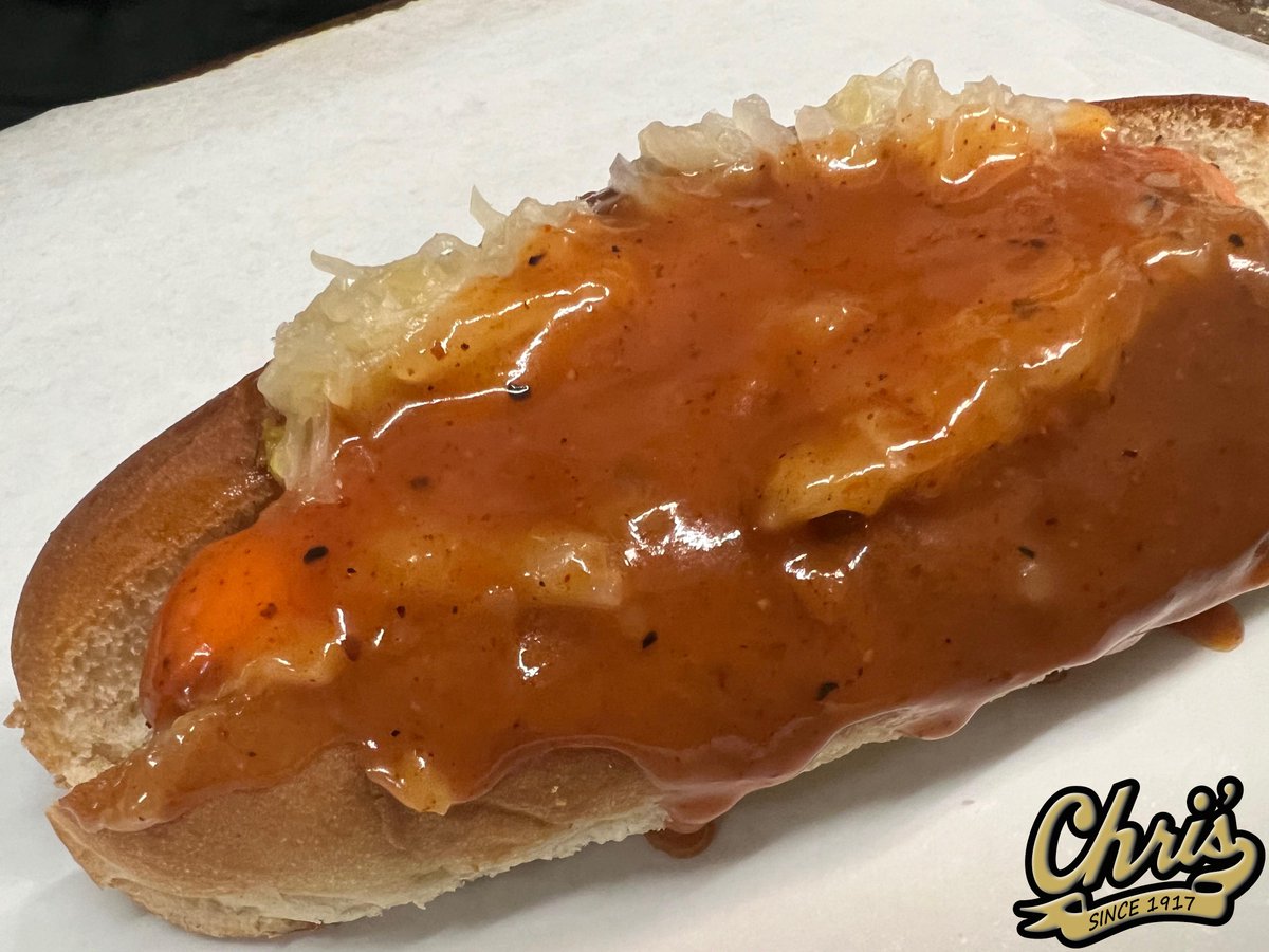 Celebrating something special? Make it even more special with an all-the-way hotdog from Chris' Famous Hotdogs in Montgomery. #ChrisFamousHotdogs #CelebrationFood #MontgomeryAL