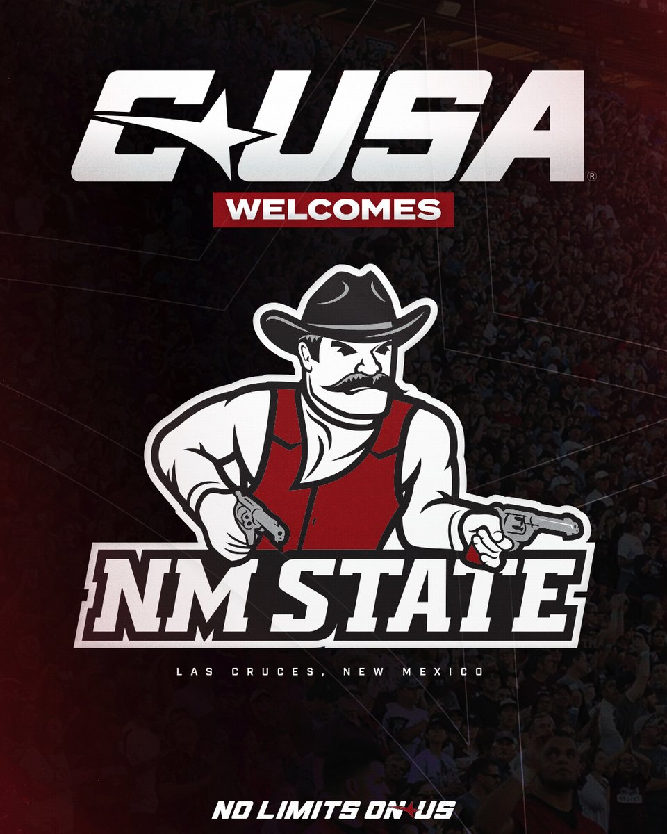 Excited to officially welcome <a href="/NMStateAggies/">NM State Aggies</a> to Conference USA 🤝

#NoLimitsOnUs | rb.gy/frxmd