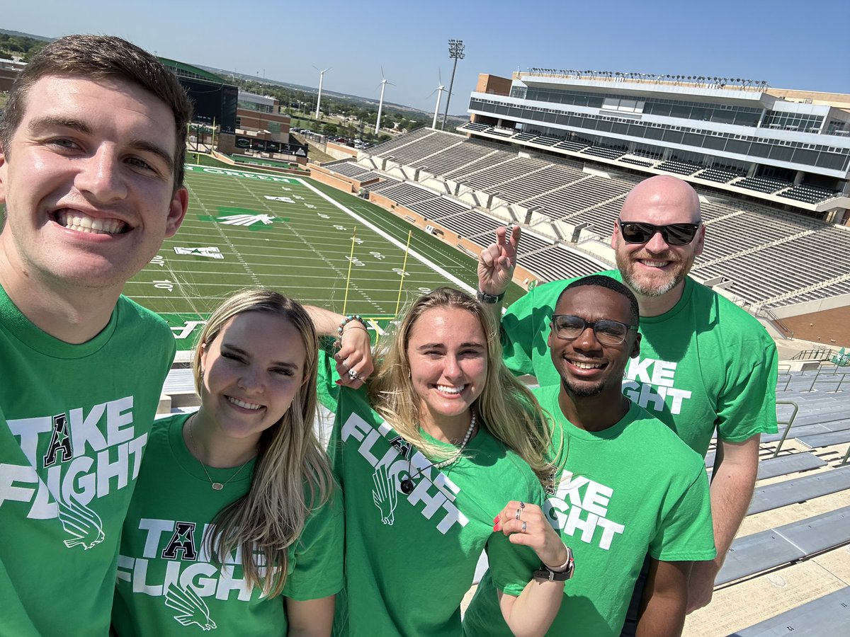 Out here to #TakeFlightUNT into the <a href="/American_Conf/">The American</a> with the best staff in the land! Hit us up &amp; pick your perch for this season!