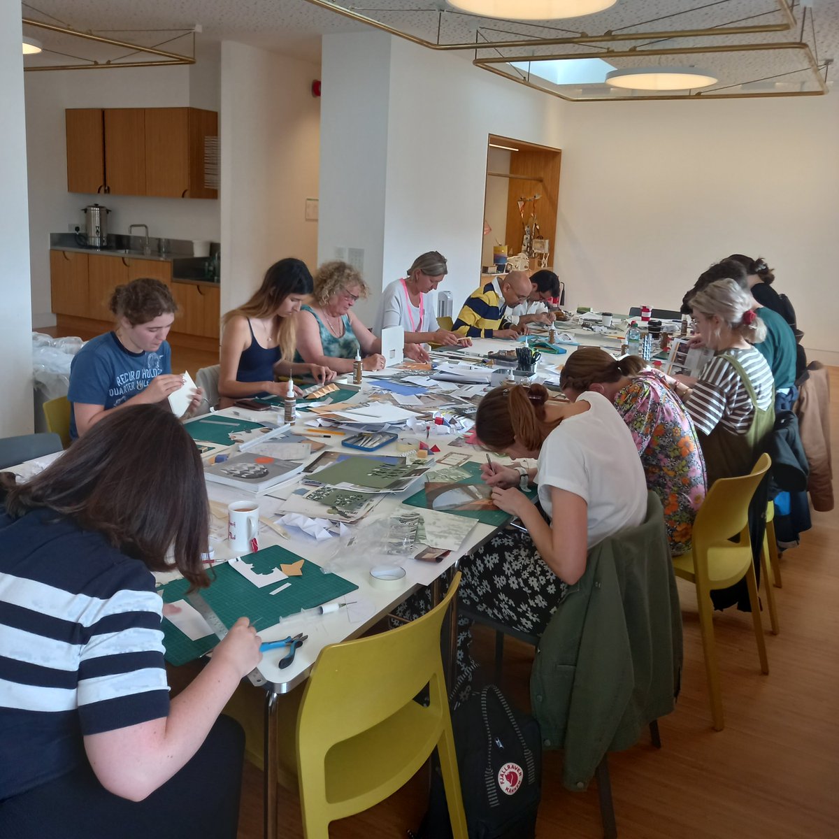 RIBALearning's tweet photo. Model making workshop with @elliejsampson in full swing today. Excited to see how the models will turn out! #architecture #modelmaking #settingthescene https://t.co/qsCUZetyIk
