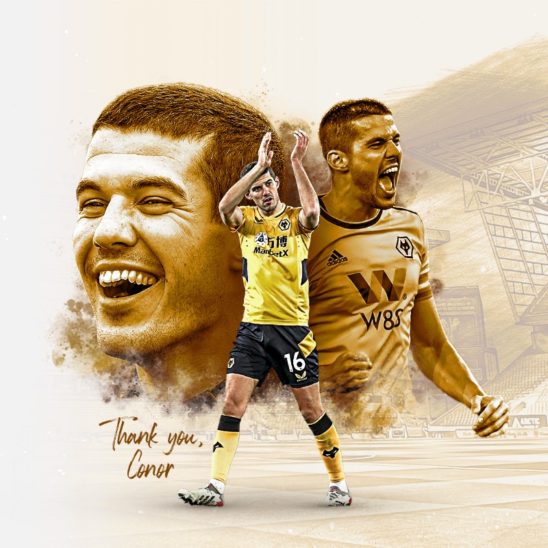 Wolves's tweet photo. “New chapters begin for club and player, but the mark Conor Coady has left at Wolves will be a lasting one.”

Your impact won’t be forgotten, Conor.

🐺