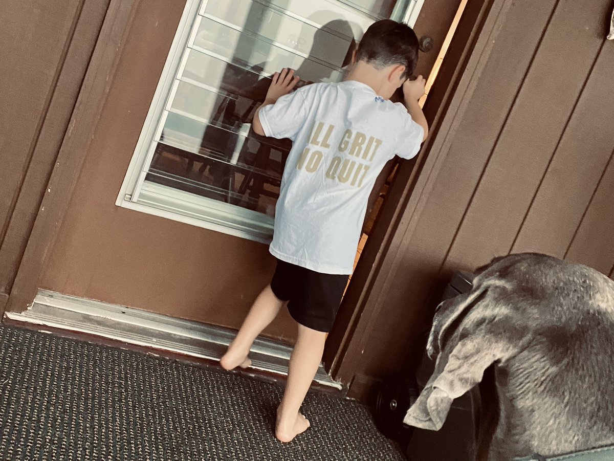 Nothing better than being at the lake house, family arrives and your nephew comes walking out to the balcony in his Daleville Basketball #ALLGRITnoquit camp shirt. He only has one autograph on the back and proceeded to tell me he is my best shooter….<a href="/Meryck14/">Meryck</a>. #facts