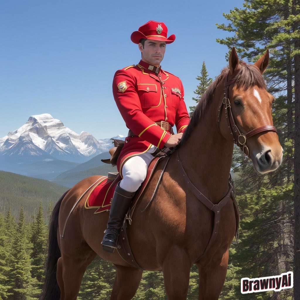 BrawnyAI on Twitter "Bam! 💥 We present to you our Canadian Mounties
