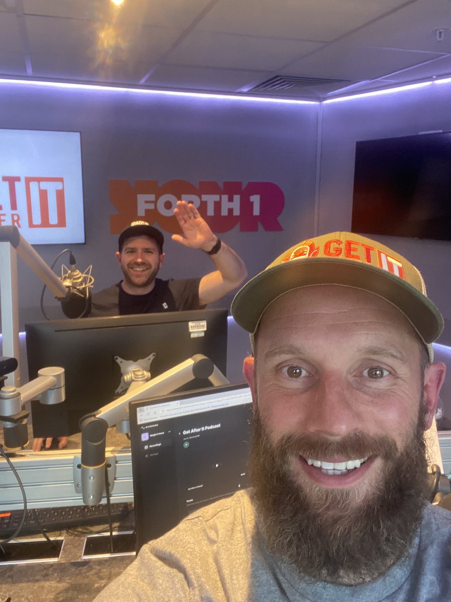 GetAfterItNashy's tweet photo. GET AFTER IT with @MartynEwart talking all things fitness, football and the breakfast show with @BoogsTweets ๐๐ฅ
https://t.co/0DquUyxsCC
#forth1 #edinburgh https://t.co/pSBqrAr6BH